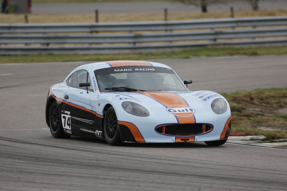 Morten har fundet sig godt til rette i den engelske Ginetta G40 GT5.
(Foto: Racefoto.se)